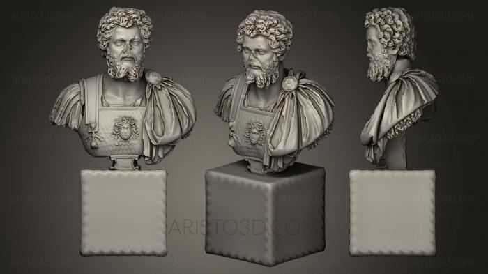 Busts and heads antique and historical (BUSTA_0140) 3D model for CNC machine